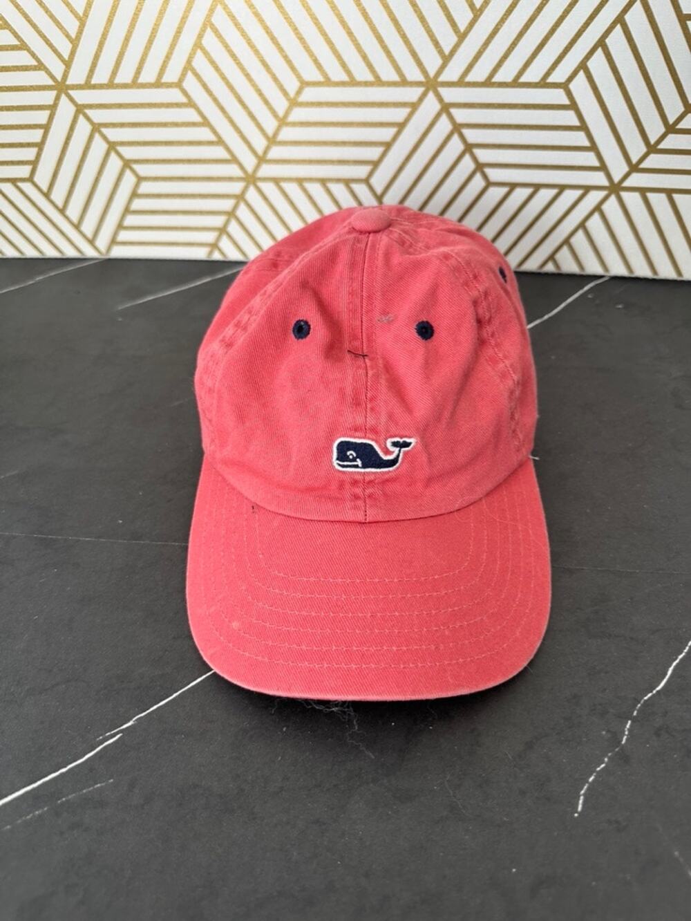 Vineyard Vines Reddish Pink Adjustable Baseball Cap